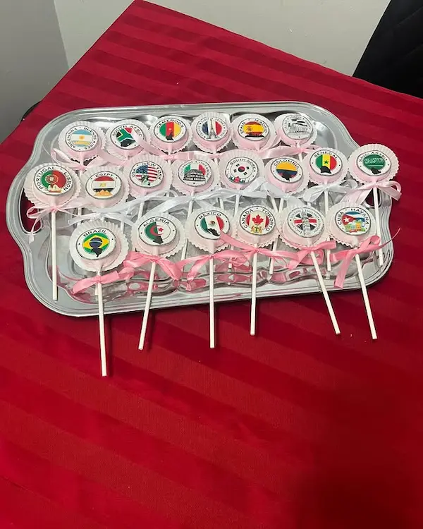 Cakepops aux drapeaux