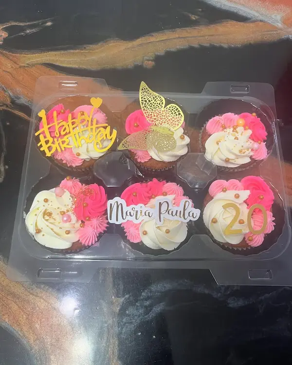 Cupcakes rose pâle