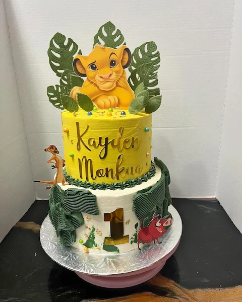 Gâteau à la vanille du Roi Lion
